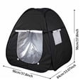 thumbnail image 3 of Pop-Up Sensory Tent Black Light-Blocking Shelter Foldable Polyester Privacy Tent Portable Indoor Outdoor Rest Tent for Relaxing Reading Playing, 3 of 5