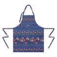 thumbnail image 2 of Pioneer Flower Floral Print Pattern Apron-Garden Aprons for Women with Pockets-Cotton Linen Waterproof Kitchen Cooking Gardening Aprons Adjustable for Kitchen,Cooking,BBQ and Salon 33x27 Inch, 2 of 7