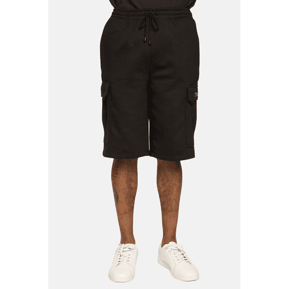 G-Style USA Men's Fleece Heavyweight Cargo Sweat Shorts FS76 - BLACK - Medium