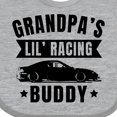 thumbnail image 4 of Inktastic Grandpas Lil Racing Buddy Boys or Girls Baby Bib, 4 of 4