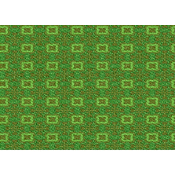 Ahgly Company Indoor Rectangle Patterned Seaweed Green Area Rugs, 2' x 3'