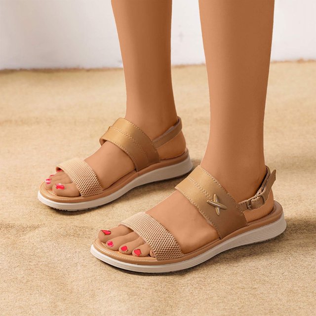 MKLEKYY Sandalias para Playa Mujer Sandalias de Verano para Mujer Con Hebilla, Informales, para Playa, Masaje de Playa, Cómodas