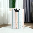 thumbnail image 6 of Yayeee Freestanding Laundry Hamper with Handle Collapsible Large Storage Basket for Clothes, Cute Nautical Pattern, 6 of 7
