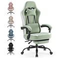 thumbnail image 4 of CONCETTA gaming chair, office chair with high backrest and computer chair, is an ergonomic adjustable rotating office chair. Available in black, white, khaki, pink and blue., 4 of 6