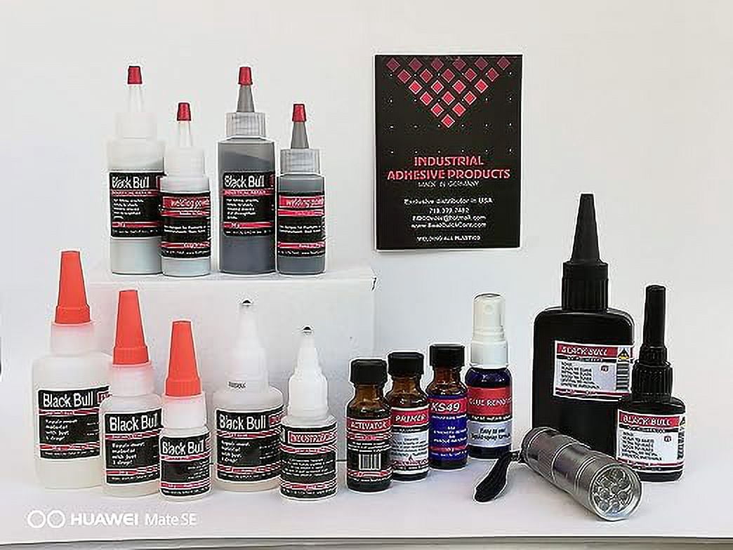 Black Bull German Glue Industrial Kit 2 – 3 Pack – Strongly Adhesive Glue (20g) – Single Bonding System – Durable and Weatherproof Glue – Efficient and Instant Glue – All Purpose Glue Kit