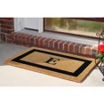thumbnail image 2 of Heavy Duty Coir Doormat Single Picture Frame, Monogram E - Black 22" x 36", 2 of 4