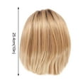 thumbnail image 3 of Guoxxzi Girl Natural Gold Party Wig Short Full Straight Hair Fashion Synthetic Wig, 3 of 5