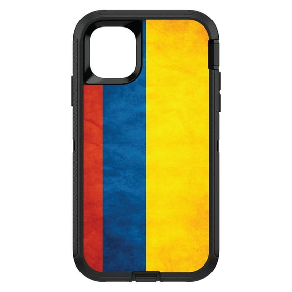 DistinctInk Custom SKIN / DECAL compatible with OtterBox Defender for iPhone 11 Pro MAX (6.5" Screen) - Colombia Old Flag - Show Your Love of Colombia