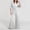 Gray, variant on Women's Ribbed Knit Tracksuit Full Set Summer 2 Piece Pullover Tops and Pants Loungewear Co Ord Sets with Pockets Gray L