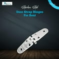 thumbnail image 3 of MARINE CITY Stainless Steel Round Door Strap Hinge  Sturdy & Durable Smooth Sides - Ideal for Marine, Boat, Locker Hatch, Cabinet Door 2 Pcs, 3 of 8