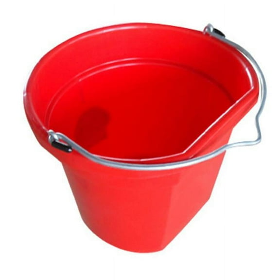 Master Rancher 20 QT Red Flat Sided Utility Bucket Polyethylene Resin