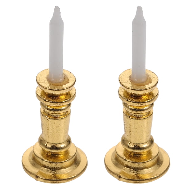 KAKOWELY 2 mini candelabros decorativos para bricolaje, regalo único para niños
