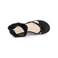 thumbnail image 4 of BLISSFUL STEP Women's Sandals Strappy Platform Slingback Flip Flops Wedge Sandals Black 9, 4 of 6
