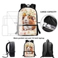 thumbnail image 6 of KUIFORTI Floral Penguin Pig Kids Backpacks Girls Cute Backpack for Elementary School Boys Lightweight Comfy Shoulder Backpack High Capacity School Girls Backpacks for Kids, 6 of 6