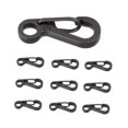 thumbnail image 5 of Greeniant 10 Uds. De llaveros de aleación de Zinc en forma de D, Clips para llavero, hebillas de mosquetón multiusos de aleación de Zinc pequeña, llave Type1 NO1 Greeniant CBP117565, 5 of 5