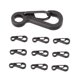 thumbnail image 1 of Yuarrent 10 Uds llaveros de aleación de Zinc en forma de D Clips de llavero pequeñas hebillas de mosquetón multiusos carpas 10 piezas No.01 Yuarrent OD2524-00, 1 of 6