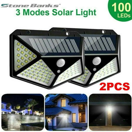 

Solar Lights Outdoor 100 Led Super Bright Motion Sensor Light 270° Wide Angle Wireless Waterproof Security IP65 Wall Lights