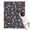Bernese Mountain, variant on Bichon Dog Purple Florals Blanket,Comfortable Soft Flannel Throw Blanket,All Season,Warm Lightweight Blankets for Sofa Bed Couch Living Room Chair,60"x80"(150x200cm)