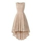 thumbnail image 2 of Moda mujer cuello redondo sólido Vintage elegante Midi noche cremallera vestido sin mangas Fridja  hjkh527, 2 of 8