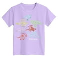 thumbnail image 4 of Gubotare Boys T Shirts Sports Boys Girls T-Shirts 3D Graphic Shirts Kids Neon Short Sleeve Glow Tees Animal Print Tees Sizes 9-10T (Light Purple,9-10 Years), 4 of 4
