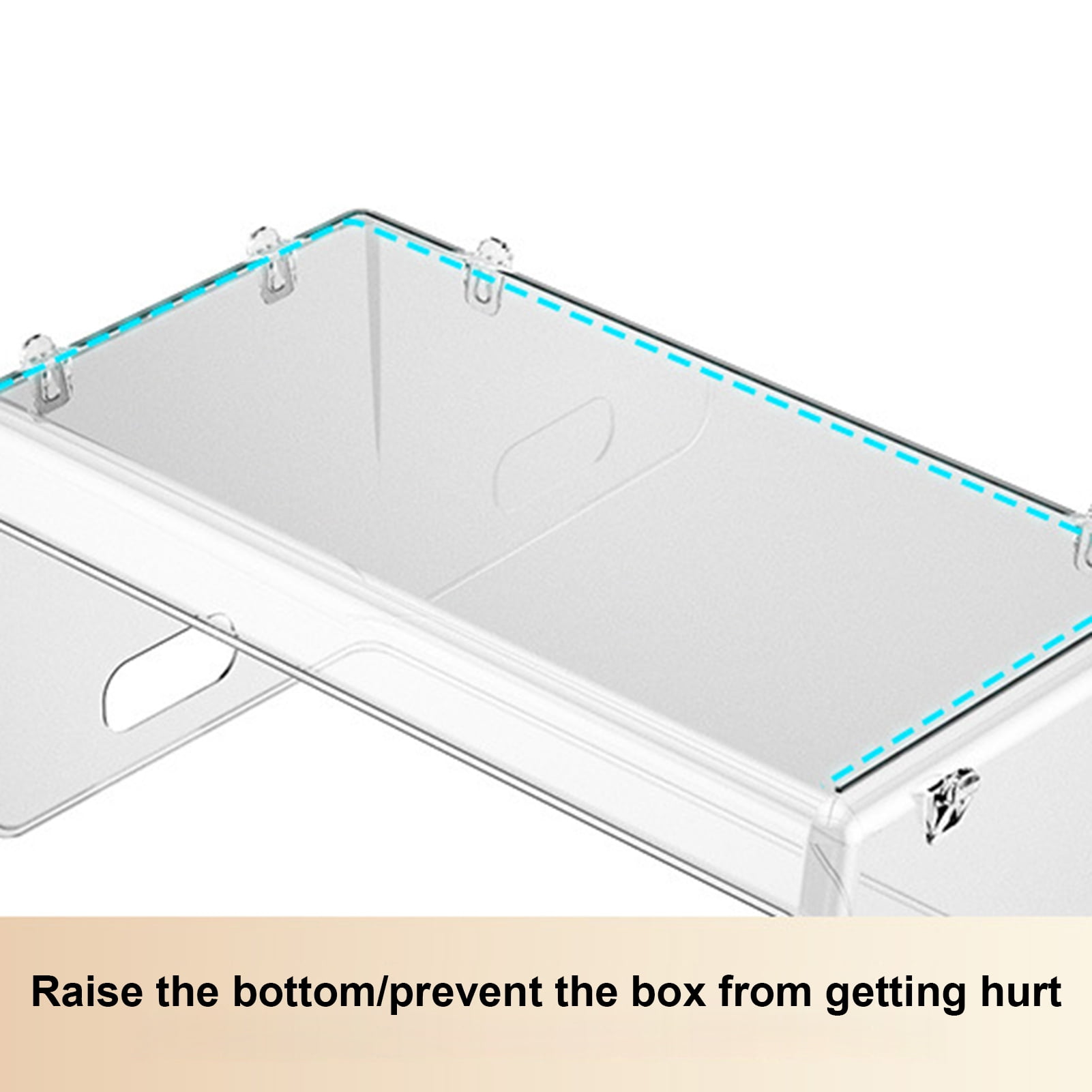 Prosgs Storage Rack Storing High Capacity Useful Jewelry Makeup Organizer Countertop Storage Box