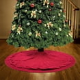 thumbnail image 5 of Antqov Christmas Tree Skirt for Christmas Tree, 50" Knit Large Tree Skirts Vintage Rustics Christmas Decorations for Home Party Holiday Decor, 5 of 6