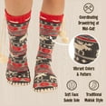 thumbnail image 5 of LazyOne Knitted Slipper Socks for Women, Cute Women's Clothing (Moose Fair Isle, L/XL), 5 of 7