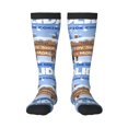 thumbnail image 2 of Lsque Sml Jeffy Printed Crew Socks Men's Women's LightWeight Thin Casual Calf Socks ,Knee High Socks,Cotton Socks, 2 of 9