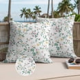 thumbnail image 3 of Spring Flowers Outdoor Pillow Covers 24x24 Set of 2,Waterproof Patio Throw Pillowcase Protectors,Yellow Pink Floral Leaves Country Farm Plants Decorative Pillow Shams Cushion Covers for Bed Couch, 3 of 8