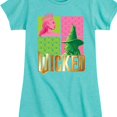 thumbnail image 3 of Wicked - Glinda and Elphaba Logo - Girls Toddler and Youth Fitted Short Sleeve Graphic Tee, 3 of 5
