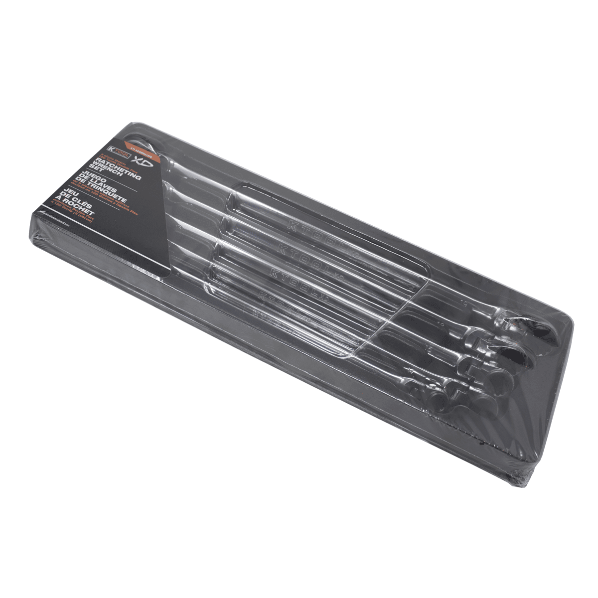 K Tool XDDBM5120S 120 Tooth Extra Long Flexible Ratcheting Wrench Set