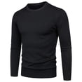 thumbnail image 3 of EGNMCR Chandail Homme Décontracté Col Rond Manches Longues Tricot, 3 of 6