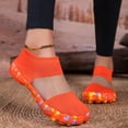 thumbnail image 6 of VeFlora Water Shoes Women Barefoot Athletic Workout Gym Footwear Beach Swim Sneakers Quick Drying Boat Aqua Shoes for Water Sport Diving Sailing Travel Fishing(Orange/35), 6 of 9