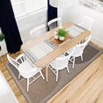 thumbnail image 4 of Lahome Modern Rainbow Easy Jute Rug, Washable 5x7 Area Rugs for Living Room Black Farmhouse Dining Room Rug, Contemporary Natural Throw Mat Non Slip Floor Carpet for Office RV Patio, 4 of 6