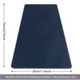 thumbnail image 2 of Cmhoo Gaming Mouse Pad with Stitched Edges,[27.5X11.8IN] Non-Slip Rubber Base,Waterproof Computer Desk Mat for PC,Mac, Laptop-Thick Durable Surface for Office,Home,Work-70x30 DarkblueW, 2 of 5