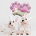 thumbnail image 4 of Globos de fiesta GLASNES para perros, 3 unidades con 2 patas rosas y 1 hueso, 4 of 5