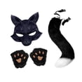 thumbnail image 4 of BELOVING et Ensemble de Queue Costume d'Halloween pour Fête d'Halloween Jeu de Rôle Noir, 4 of 9