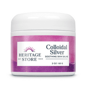 Heritage Store Body Gel Salve, Colloidal Silver, 2 Ounce