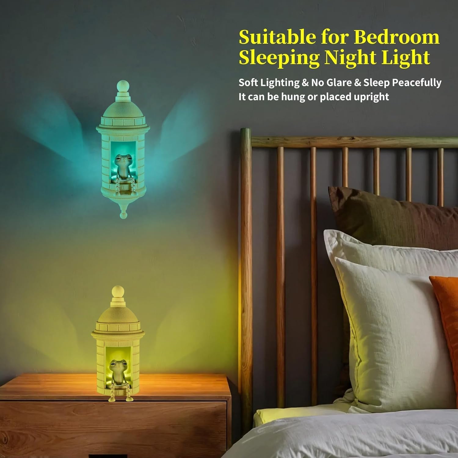 Puerto Rican Garita Wall Lamp with Coqui Sound, Multi-Color LED Night Light & Remote Control Decor