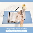 thumbnail image 4 of 2 Pack Flip Folders with Clear PVC Window Binder Pouches 3-Ring Binder Organizer for Office & Home Abstract Wild Animals, 4 of 6