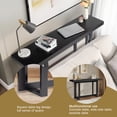 thumbnail image 4 of IVV 59" Minimalist Entryway Console Table in Black, Modern Sofa Table with Solid Pine Wood Frame, Easy Assembly for Home Decor, 4 of 9