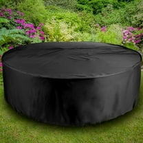 GBAYXJ Round Patio Cover Large Outdoor Table & Furniture Cover(BK3)