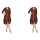 thumbnail image 1 of Vestido de lentejuelas Sonducket 2piezas Vino 4XL, 1 of 6