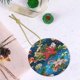 thumbnail image 5 of Adorno navideño colgante de Feliz Navidad para árbol de Navidad - Decoraciones colgantes de cerámica para fiestas - Ideas para regalar adornos navideños, 5 of 8