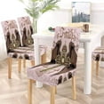 thumbnail image 5 of RYLABLUE Faith Pattern Stretch Chair Cover Protector Seat Slipcover for Dining Room Hotel Wedding Party Set of 4, 5 of 5