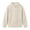 Beige, variant on Unisex Boys Girls Mock Neck Full Zip Jacket Fleece Raglan Sleeves Solid Sweatshirt Teen Kids Lightweight Athletic Outerwear