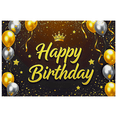 thumbnail image 7 of Gorgeous Happy Birthday Banner with Crown Balloons Stars Background for Birthday Party Decorations Photography Props Backdrop Party Supplies, 7 of 7
