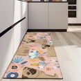 thumbnail image 4 of Bulldog Dog and Flower Florals Kitchen Rug Mat,Kitchen Runner Rugs Non Skid Washable,Decorative Kitchen Floor Mats for Kitchen,Sink,Laundry,17"X47", 4 of 5