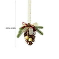 thumbnail image 3 of Fek888 Christmas Ribbon Bows Outdoor Bow Natural Christmas Tree Decoration Small Pendant Christmas Decoration Supplies, 3 of 7