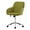 Green, variant on PORKISS Vanity Chair, Swivel Home Office Chair, Ergonomic Desk Chair with Silver Metal Base, Adjustable Height, Velvet Upholstered Task Chair, Baby Blue